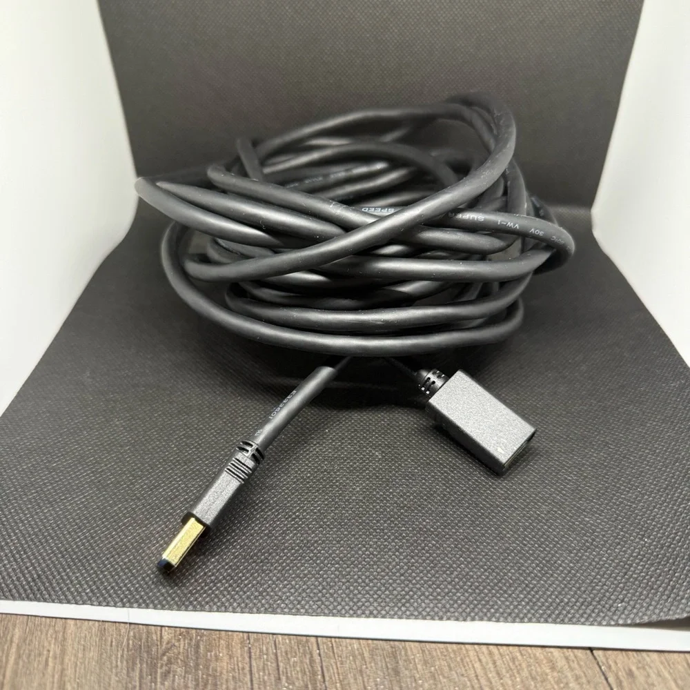 Black USB Extension Cable